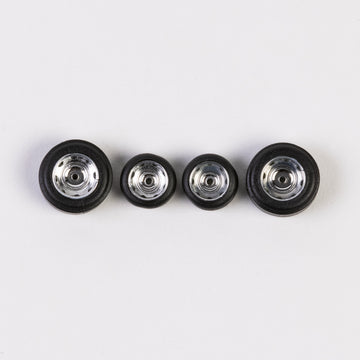 #1004 Silver “STEELY” Style Gasser Wheels