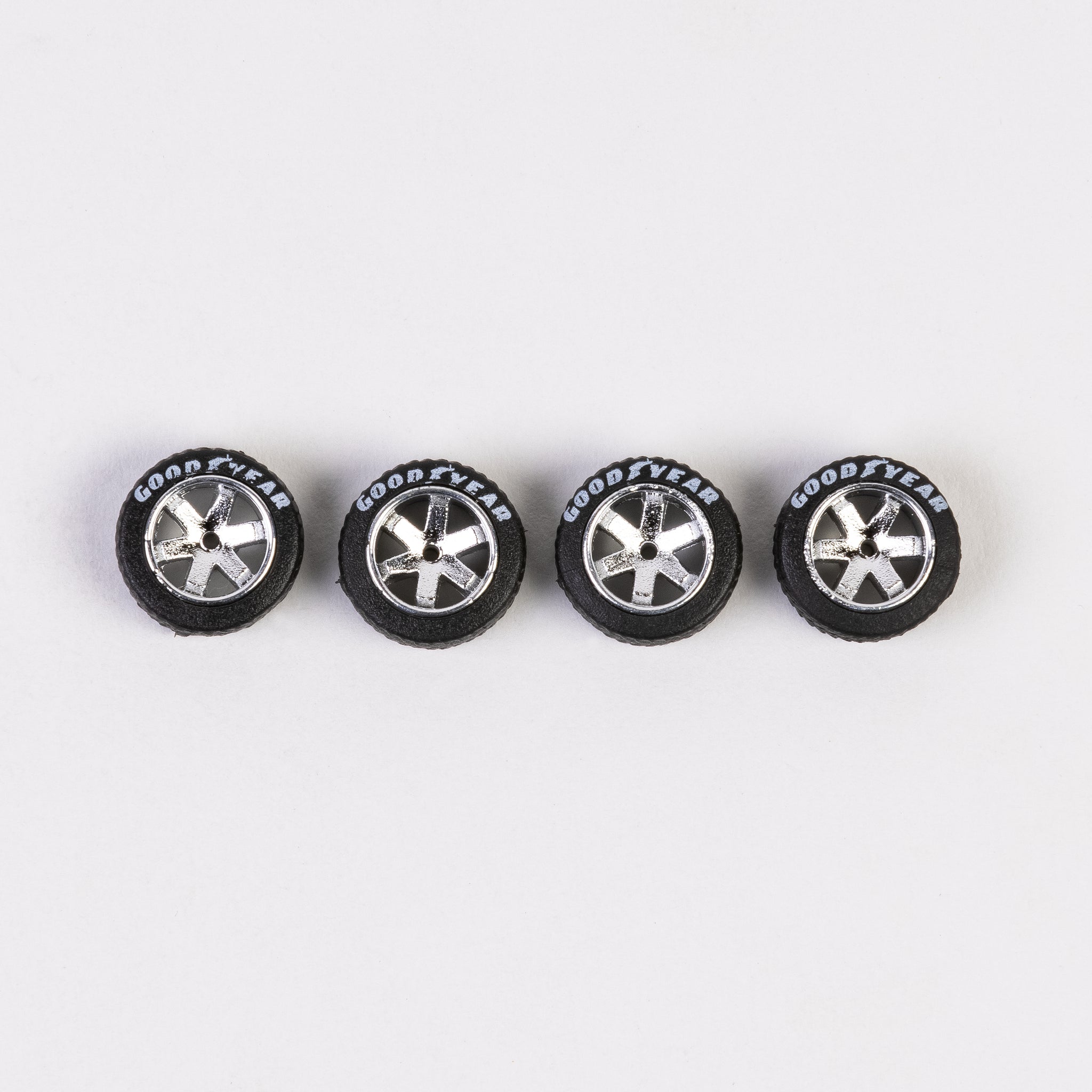 #194 Silver "TE37" Style Wheels with Lettered Tires