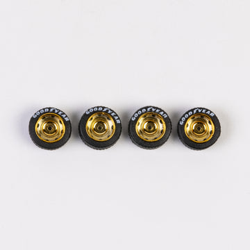 #196 Gold "Steely" Style Lettered Wheels