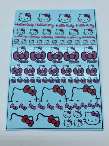 Hello Kitty Waterslide White Toner Decal