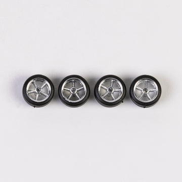 #618 Silver "Cragar" Style Low Profile Truck Wheels