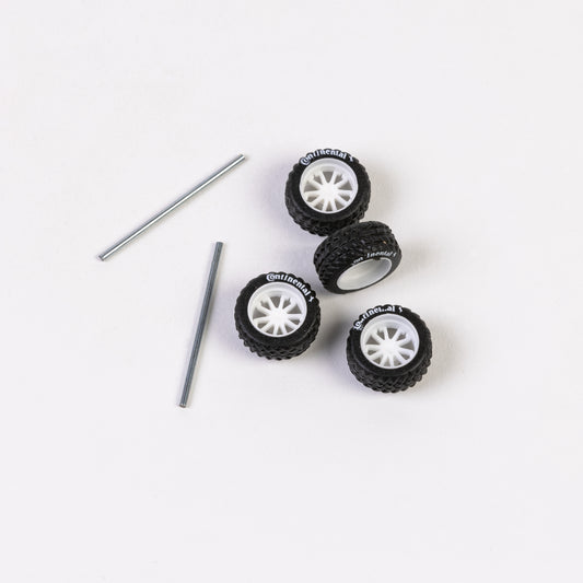 #716 White 10 Spokes Deep Dish Off-Road Truck Wheels