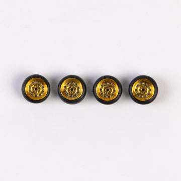 #822 Gold "Dots" Style Low Profile Wheels