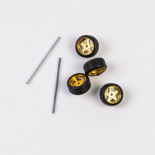 #823 Gold "Ferrari" Style Low Profile Wheels