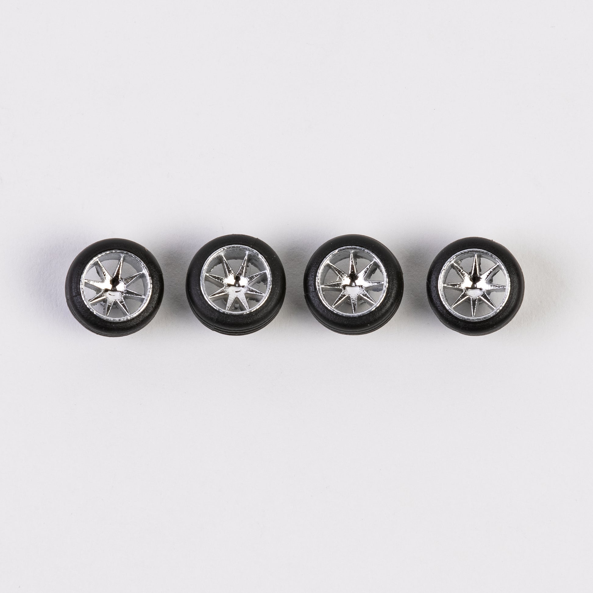 8 spokes chrome deep dish wheels