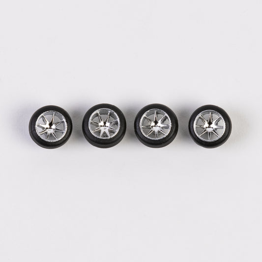 8 spokes chrome deep dish wheels