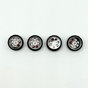 11mm “Revolver” Style Alloy Bearing Wheels