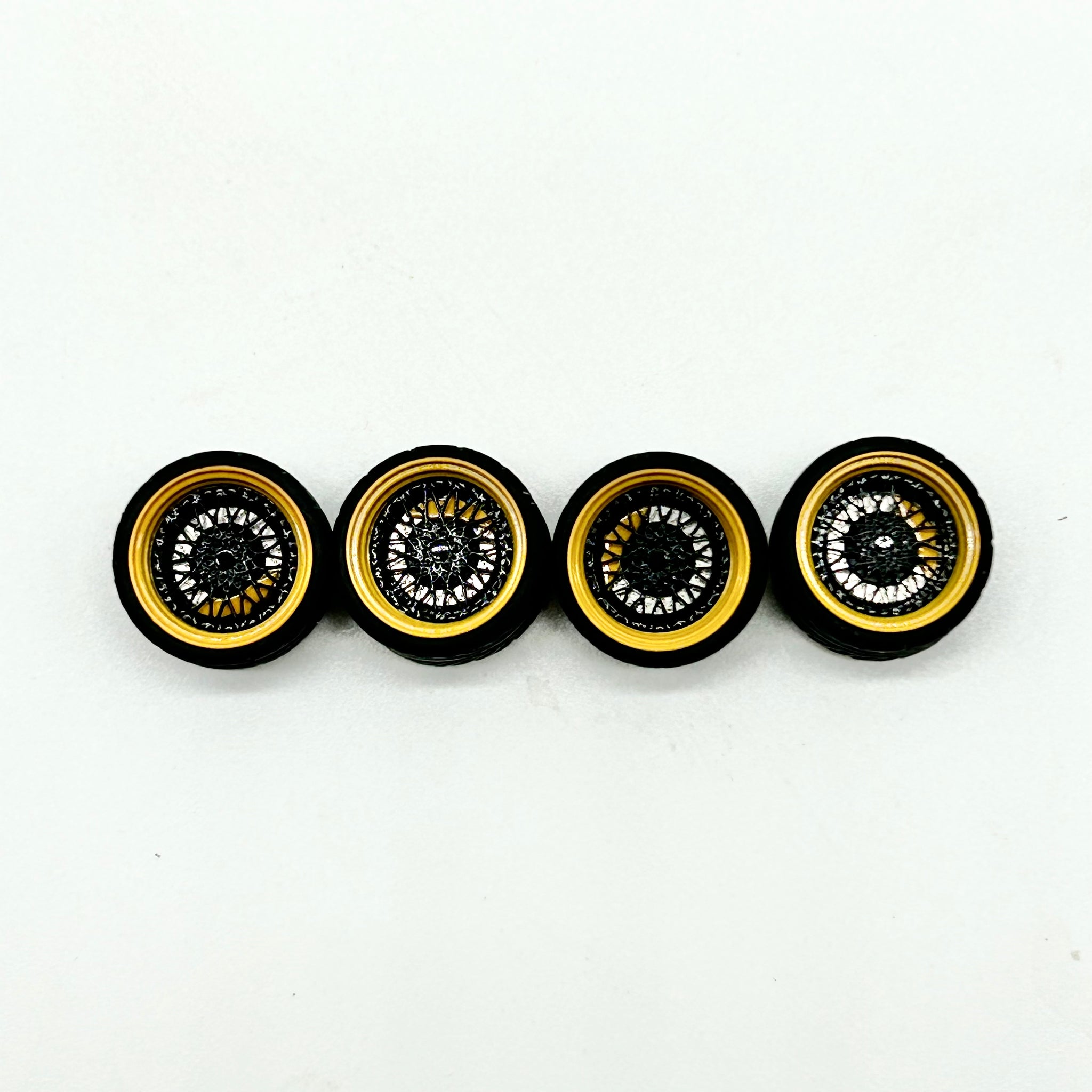 10mm Yellow Lip Alloy Bearing Wheels. (Style may vary from Image)