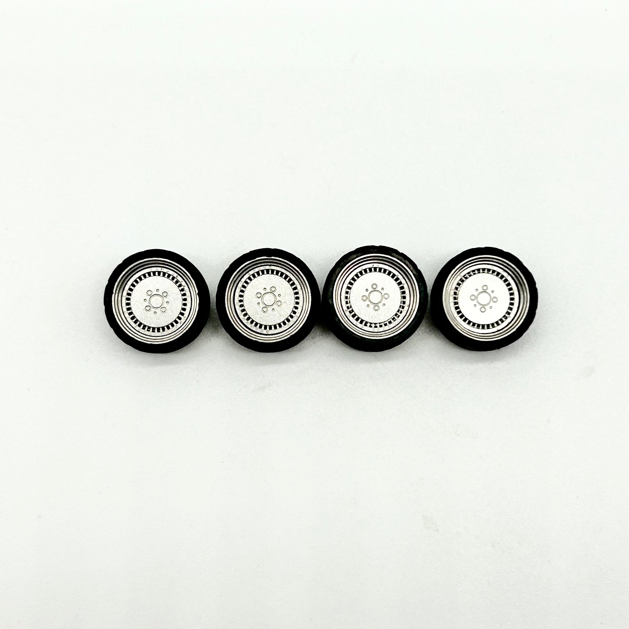 11mm Silver “Steely” Style Alloy Bearing Wheels (Spinners)