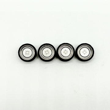 11mm Silver “Steely” Style Alloy Bearing Wheels (Spinners)