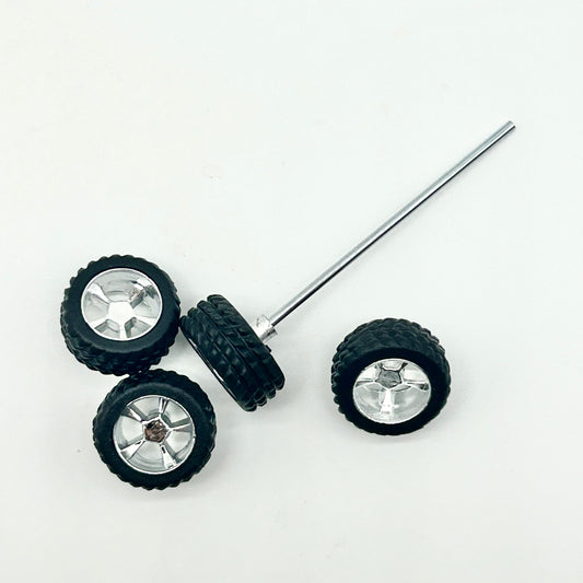 #701 Silver 5 Spoke "Off-Road" Truck Wheels