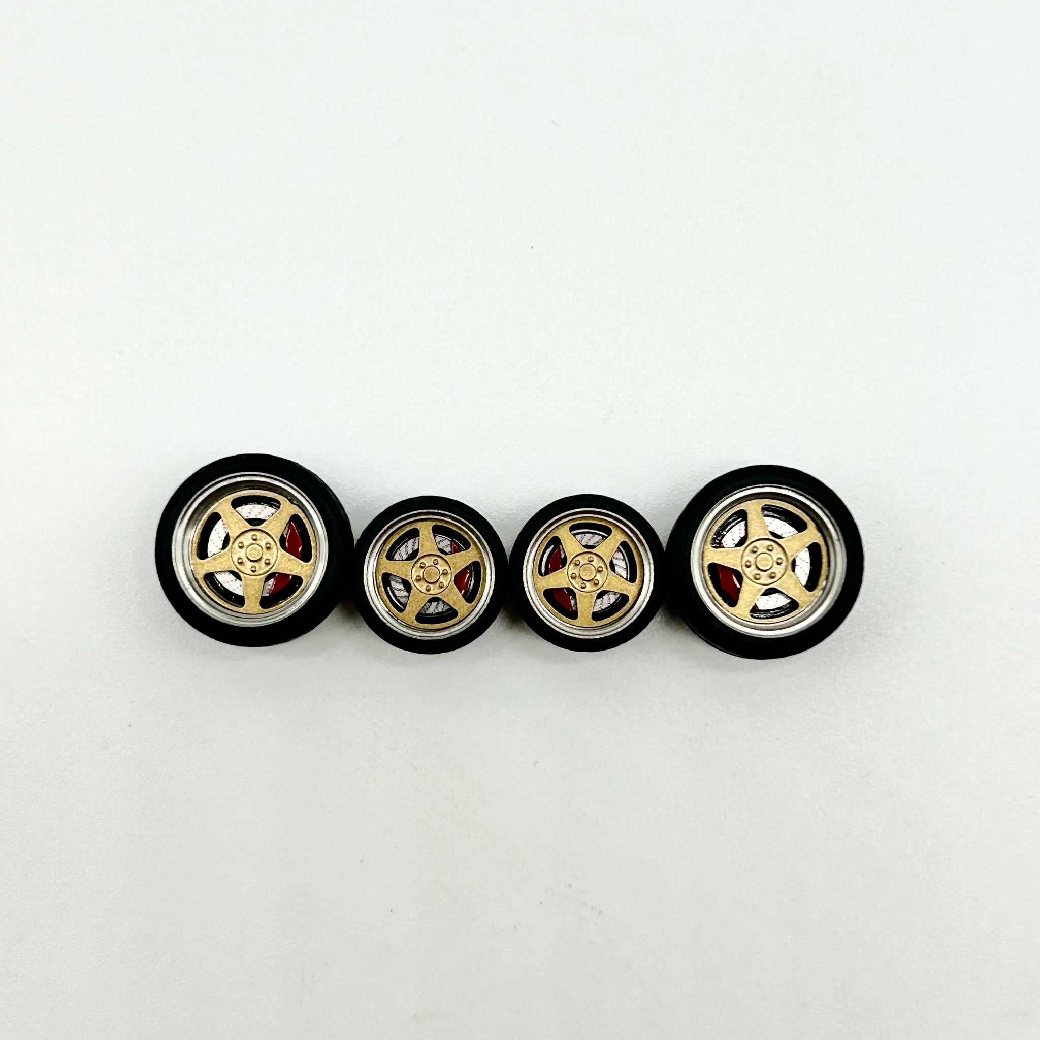 NEW- Golden 5 Spoke “Staggered” Alloy Bearing Wheels (Spinners)