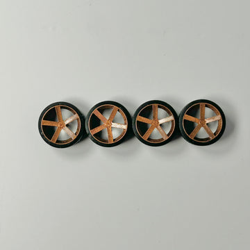 13mm “Bronze Baller” 5 Spokes Donk Style Specialty Wheels