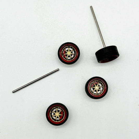 10mm “Fireball” Style Alloy Bearing Wheels. (Spinners)