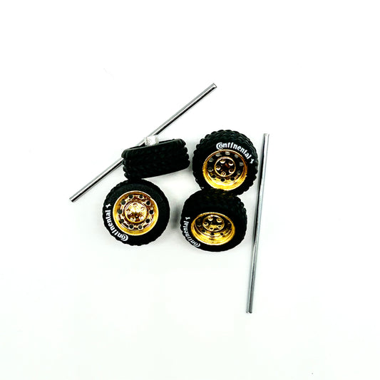 NEW #733 Gold 14mm Off-road “Dots” Wheels