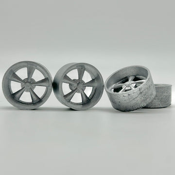 1:24 Scale Chrome “Vintage Cragar” Specialty Wheels