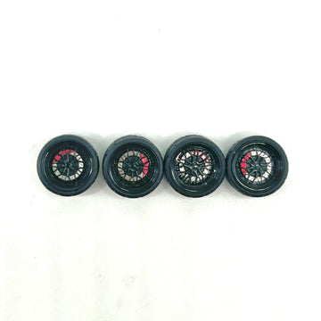 10mm Black “Midnight” BBS Style Alloy Bearing Wheels. (Spinners)