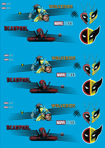 Custom Deadpool/Wolverine Waterslide Decal for 1:64 Scale