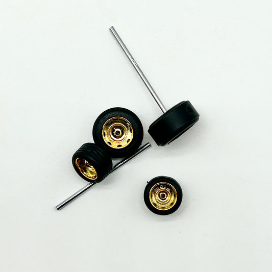 #1010 Gold “Steely” Style Gasser Wheels